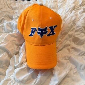 Vintage Fox Racing Orange Baseball Cap Hat Adult Size